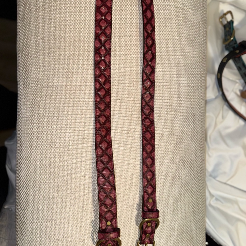 Pink Leather Belt Set - Picture 9 of 16